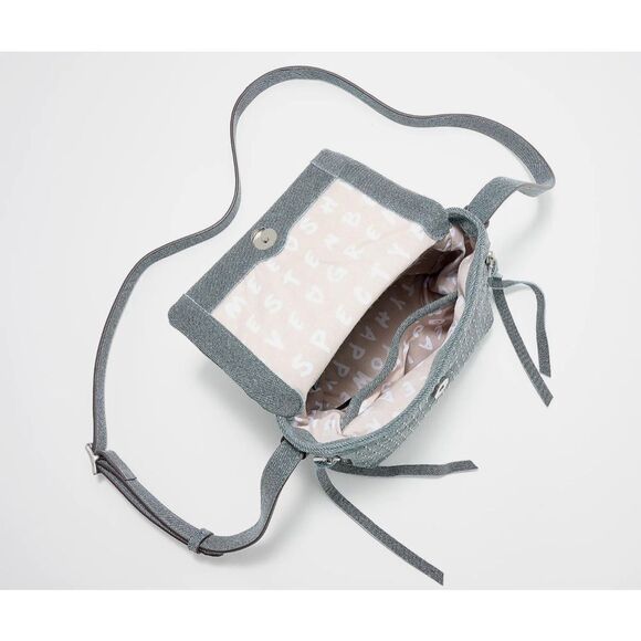 Aimee Kestenberg Bali Denim Studded Crossbody NWOT - Picture 4 of 13